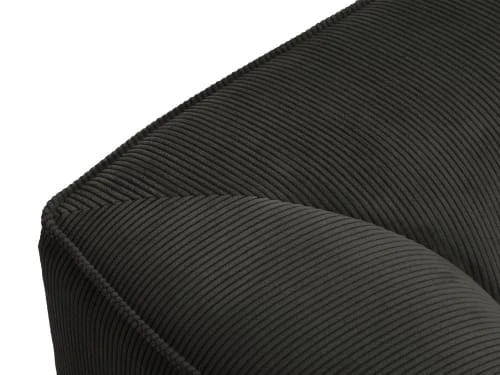 Micadoni Home Méridiennes Méridienne En Velours Côtelé Gris Foncé 4 Micadoni Home Méridiennes Méridienne En Velours Côtelé Gris Foncé – Image 2