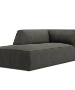 Micadoni Home Méridiennes Méridienne En Velours Côtelé Gris Foncé 10 Micadoni Home Méridiennes Méridienne En Velours Côtelé Gris Foncé -Magasin Méridiennes meridienne en velours cotele gris fonce 2