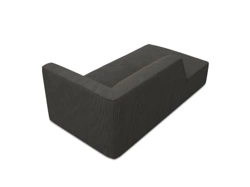 Micadoni Home Méridiennes Méridienne En Velours Côtelé Gris Foncé 6 Micadoni Home Méridiennes Méridienne En Velours Côtelé Gris Foncé – Image 4