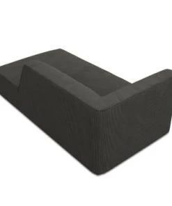 Micadoni Home Méridiennes Méridienne En Velours Côtelé Gris Foncé -Magasin Méridiennes meridienne en velours cotele gris fonce 7