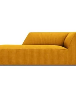 Micadoni Home Méridiennes Méridienne En Velours Côtelé Jaune