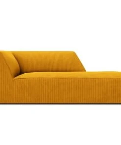 Micadoni Home Méridiennes Méridienne En Velours Côtelé Jaune