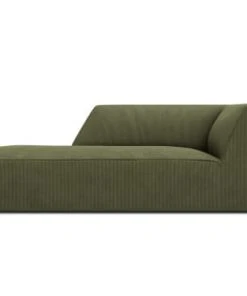 Micadoni Home Méridiennes Méridienne En Velours Côtelé Vert