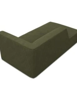 Micadoni Home Méridiennes Méridienne En Velours Côtelé Vert -Magasin Méridiennes meridienne en velours cotele vert 3