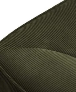 Micadoni Home Méridiennes Méridienne En Velours Côtelé Vert -Magasin Méridiennes meridienne en velours cotele vert 5