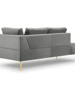 Micadoni Home Méridiennes Méridienne En Velours Gris -Magasin Méridiennes meridienne en velours gris 17