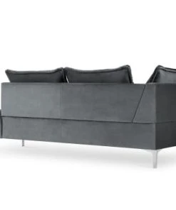 Micadoni Home Méridiennes Méridienne En Velours Gris 10 Micadoni Home Méridiennes Méridienne En Velours Gris -Magasin Méridiennes meridienne en velours gris 2