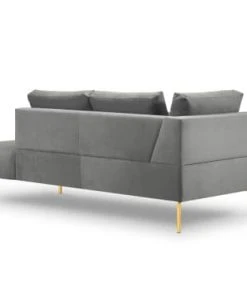 Micadoni Home Méridiennes Méridienne En Velours Gris -Magasin Méridiennes meridienne en velours gris 26