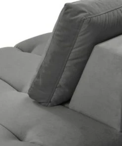 Micadoni Home Méridiennes Méridienne En Velours Gris -Magasin Méridiennes meridienne en velours gris 27