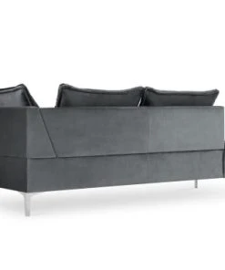 Micadoni Home Méridiennes Méridienne En Velours Gris -Magasin Méridiennes meridienne en velours gris 43