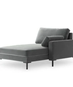 Micadoni Home Méridiennes Méridienne En Velours Gris -Magasin Méridiennes meridienne en velours gris 49