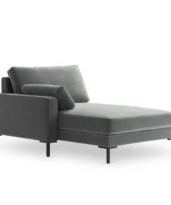 Micadoni Home Méridiennes Méridienne En Velours Gris -Magasin Méridiennes meridienne en velours gris 55