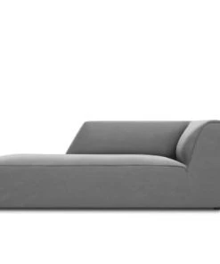 Micadoni Home Méridiennes Méridienne En Velours Gris