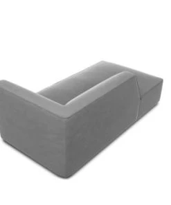 Micadoni Home Méridiennes Méridienne En Velours Gris -Magasin Méridiennes meridienne en velours gris 65