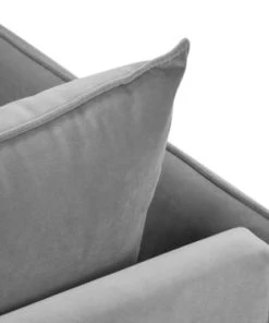 Micadoni Home Méridiennes Méridienne En Velours Gris Clair -Magasin Méridiennes meridienne en velours gris clair 23