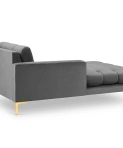 Micadoni Home Méridiennes Méridienne En Velours Gris Clair 10 Micadoni Home Méridiennes Méridienne En Velours Gris Clair -Magasin Méridiennes meridienne en velours gris clair 65