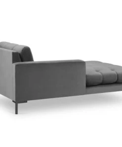 Micadoni Home Méridiennes Méridienne En Velours Gris Clair -Magasin Méridiennes meridienne en velours gris clair 72