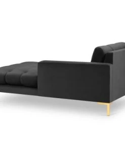 Micadoni Home Méridiennes Méridienne En Velours Gris Foncé -Magasin Méridiennes meridienne en velours gris fonce 17