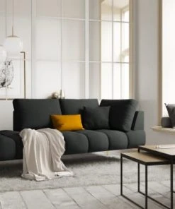 Micadoni Home Méridiennes Méridienne En Velours Gris Foncé -Magasin Méridiennes meridienne en velours gris fonce 23