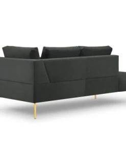 Micadoni Home Méridiennes Méridienne En Velours Gris Foncé -Magasin Méridiennes meridienne en velours gris fonce 24