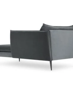 Micadoni Home Méridiennes Méridienne En Velours Gris Foncé -Magasin Méridiennes meridienne en velours gris fonce 29