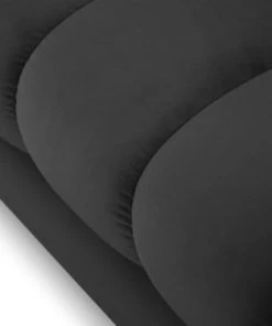 Micadoni Home Méridiennes Méridienne En Velours Gris Foncé -Magasin Méridiennes meridienne en velours gris fonce 60