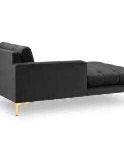 Micadoni Home Méridiennes Méridienne En Velours Gris Foncé -Magasin Méridiennes meridienne en velours gris fonce 68