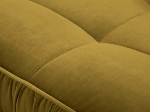 Micadoni Home Méridiennes Méridienne En Velours Jaune 6 Micadoni Home Méridiennes Méridienne En Velours Jaune – Image 4