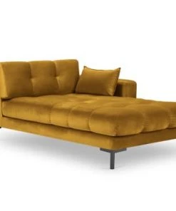 Micadoni Home Méridiennes Méridienne En Velours Jaune