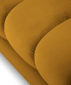 Micadoni Home Méridiennes Méridienne En Velours Jaune 11 Micadoni Home Méridiennes Méridienne En Velours Jaune -Magasin Méridiennes meridienne en velours jaune 22