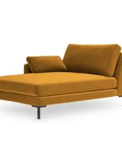 Micadoni Home Méridiennes Méridienne En Velours Jaune