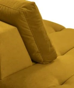 Micadoni Home Méridiennes Méridienne En Velours Jaune -Magasin Méridiennes meridienne en velours jaune 28