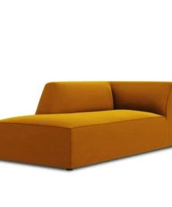 Micadoni Home Méridiennes Méridienne En Velours Jaune -Magasin Méridiennes meridienne en velours jaune 35