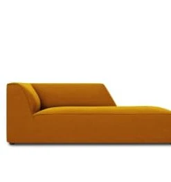 Micadoni Home Méridiennes Méridienne En Velours Noir -Magasin Méridiennes meridienne en velours jaune 42