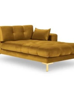 Micadoni Home Méridiennes Méridienne En Velours Jaune