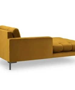 Micadoni Home Méridiennes Méridienne En Velours Jaune -Magasin Méridiennes meridienne en velours jaune 59