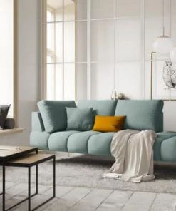 Micadoni Home Méridiennes Méridienne En Velours Menthe -Magasin Méridiennes meridienne en velours menthe 1