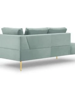 Micadoni Home Méridiennes Méridienne En Velours Menthe -Magasin Méridiennes meridienne en velours menthe 6