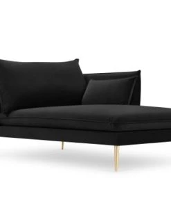 Micadoni Home Méridiennes Méridienne En Velours Noir