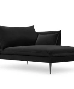 Micadoni Home Méridiennes Méridienne En Velours Noir