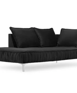 Micadoni Home Méridiennes Méridienne En Velours Noir