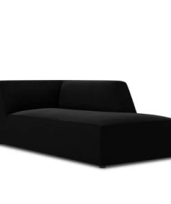 Micadoni Home Méridiennes Méridienne En Velours Noir -Magasin Méridiennes meridienne en velours noir 32