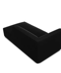 Micadoni Home Méridiennes Méridienne En Velours Noir -Magasin Méridiennes meridienne en velours noir 33