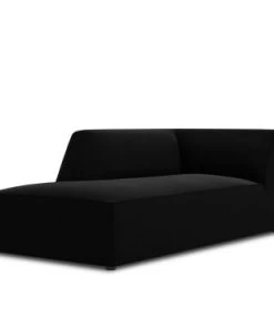 Micadoni Home Méridiennes Méridienne En Velours Noir -Magasin Méridiennes meridienne en velours noir 36