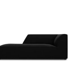 Micadoni Home Méridiennes Méridienne En Velours Vert Bouteille -Magasin Méridiennes meridienne en velours noir 43