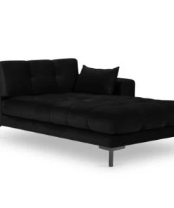 Micadoni Home Méridiennes Méridienne En Velours Noir