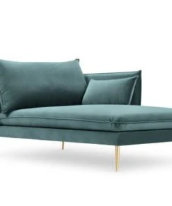 Micadoni Home Méridiennes Méridienne En Velours Pétrole