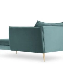 Micadoni Home Méridiennes Méridienne En Velours Pétrole 10 Micadoni Home Méridiennes Méridienne En Velours Pétrole -Magasin Méridiennes meridienne en velours petrole 14