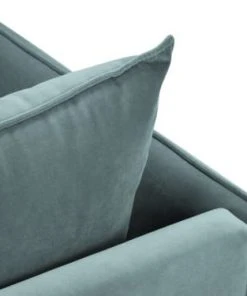 Micadoni Home Méridiennes Méridienne En Velours Pétrole 11 Micadoni Home Méridiennes Méridienne En Velours Pétrole -Magasin Méridiennes meridienne en velours petrole 15