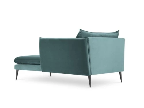 Micadoni Home Méridiennes Méridienne En Velours Pétrole 5 Micadoni Home Méridiennes Méridienne En Velours Pétrole – Image 3